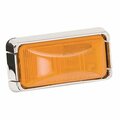 Superjock 203294 2.5 x 1.25 in. Side Marker Light Kit with Chrome Housing - Amber SU2624134